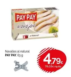 Pay pay - Navelles Al Natural