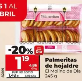 El Molino De Dia - Palmeritas De Hojaldre