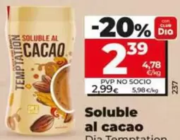Dia Temptation - Soluble Al Cacao 
