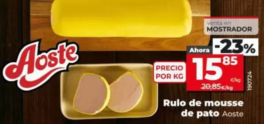 Aoste - Rulo De Mousse De Pato