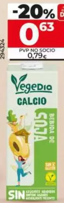 Vegedia - Bebida De Soja Con Calcio 