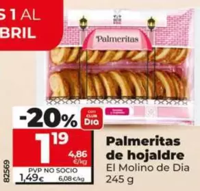 El Molino De Dia - Palmeritas De Hojaldre