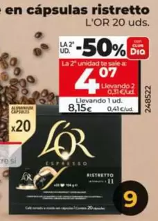 L'or - Cafe En Capsulas Ristretto