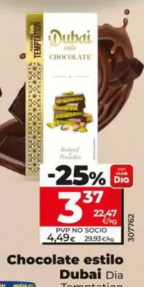 Dia Temptation - Chocolate Estilo Dubai 