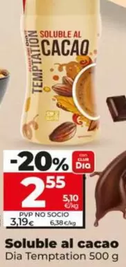 Dia Temptation - Soluble Al Cacao 