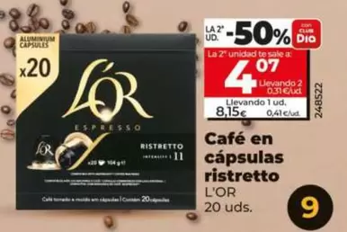 L'Or - Café En Cápsulas Ristretto