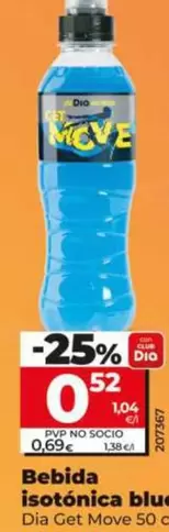 Dia Get Move - Bebida Isotonica Blue 