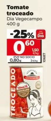 Dia Vegecampo - Tomate Troceado 