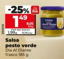 Dia Al Diante - Salsa Pesto Verde 