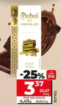 Dia Temptation - Chocolate Estilo Dubai 