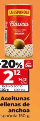 La Española - Aceitunas Rellenas De Anchoa