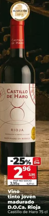 Castillo De Haro - Vino Tinto Joven Madurado D.o.ca. Rioja 