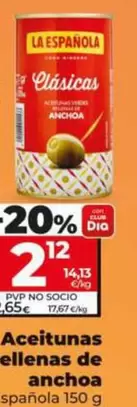 La Española - Aceitunas Rellenas De Anchoa