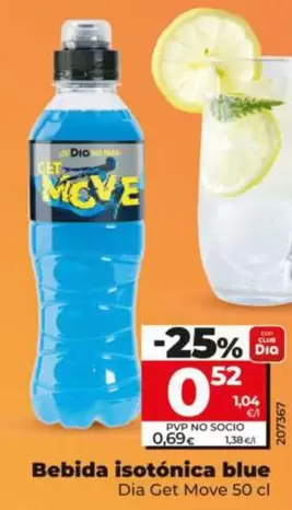 Dia Get Move - Bebida Isotonica Blue 