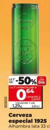 Alhambra - Cerveza Especial 1925