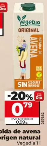 Vegedia - Bebida De Avena De Origen Natural