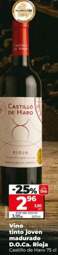 Castillo De Haro - Vino Tinto Joven Madurado D.O.Ca. Rioja