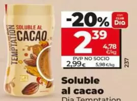Dia Temptation - Soluble Al Cacao 