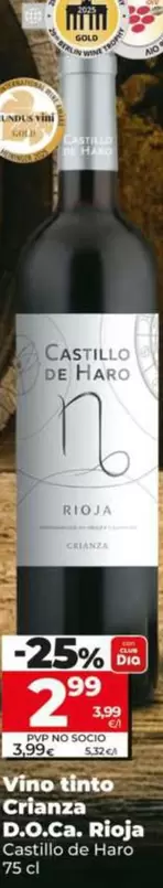 Castillo De Haro - Vino Tinto Crianza D.O.Ca. Rioja 