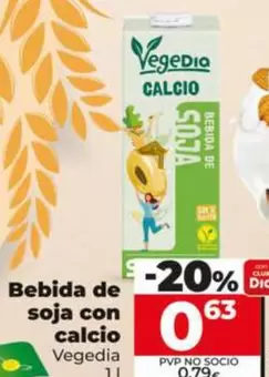 Vegedia - Bebida De Soja Con Calcio