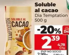 Dia Temptation - Soluble Al Cacao 