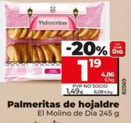 El Molino De Dia - Palmeritas De Hojaldre 
