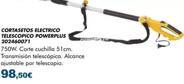 Powerplus - Cortasetos Eléctrico Telescopico