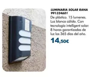 Luminaria Solar Rana