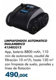 Limpiafondos Automatico Inalámbrico