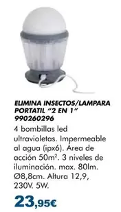 Elimina Insectos/Lampara Portatil "2 En 1"