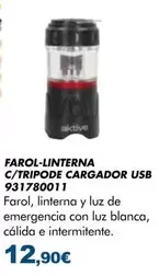 Farol-linterna C/Tripode Cargador Usb