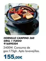 Hornillo Camping 360 Grill 1 Fuego