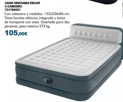 Cama Hinchable Deluxe C/Cabecero