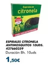 Citronela - Espirales Antimosquitos 10 UDS