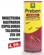 Preben - Insecticida Rastreros Espolvoreo Talquera