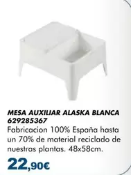 Mesa Auxiliar Alaska Blanca