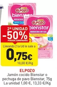 elpozo - Jamon Cocido Bienstar O Pechuga De Pavo Bienstar