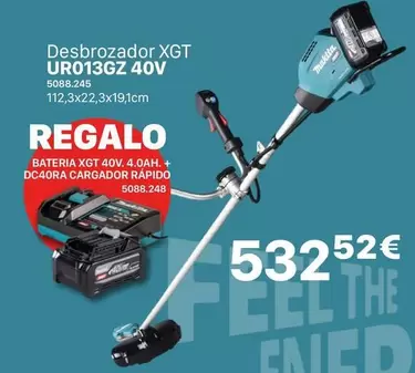 Makita - Desbrozador XGT URO13GZ 40V