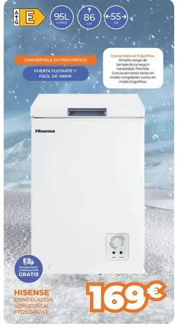 Hisense - Congelador Horizontal 