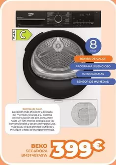 Beko - Secadora Bm3t48249w