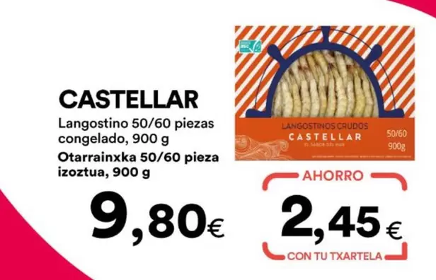 Castellar - Langostino 50/60 Piezas Congelado