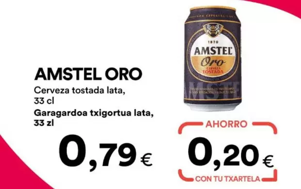 Amstel - Oro Cerveza Tostada Lata