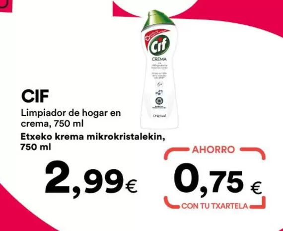 Cif - Limpiador De Hogar En Crema