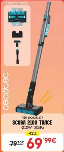 Cecotec - Scoba 2100 Twice