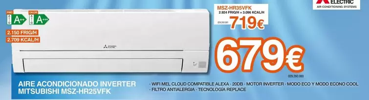 Hisense - Aire Acondicionado Inverter Mitsubishi Hs2 Hr25vfr