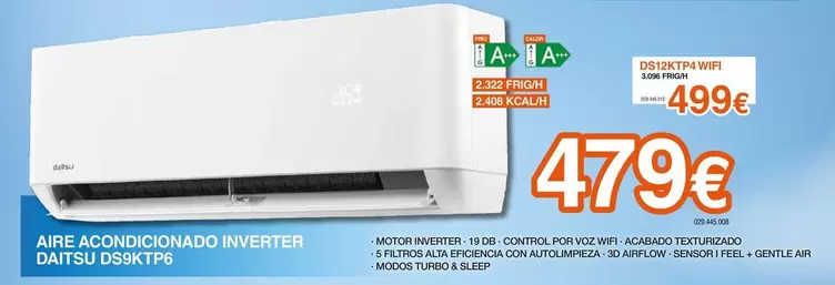 Daikin - Aire Acondicionado Inverter DS9KTP6