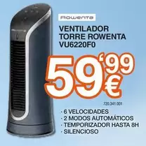 Rowenta - Ventilador Torre Vu6220f0