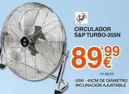 S&P - Circulador Turbo-355N