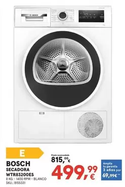 Bosch - Secadora WTR83200ES