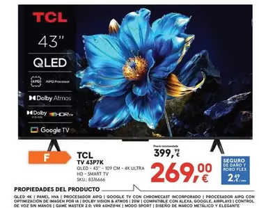 TCL - TV 43P7K